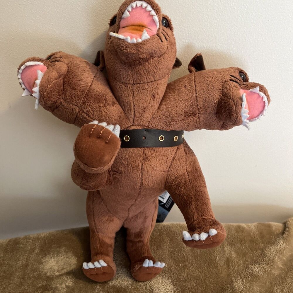 Harry Potter Series Fluffy Three-Headed Plush Dog 14” Noble Collection NN7975